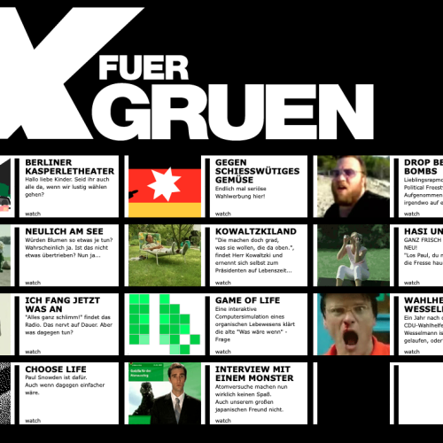 Website "X für Grün"